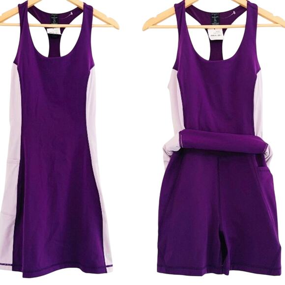 Sweaty Betty Power Stretchy Workout Dress with Shorts Colorblock NEW Retail $118 - Picture 8 of 13